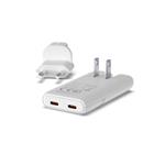PATONA Slim nabíjačka 2x USB-C 65W biela