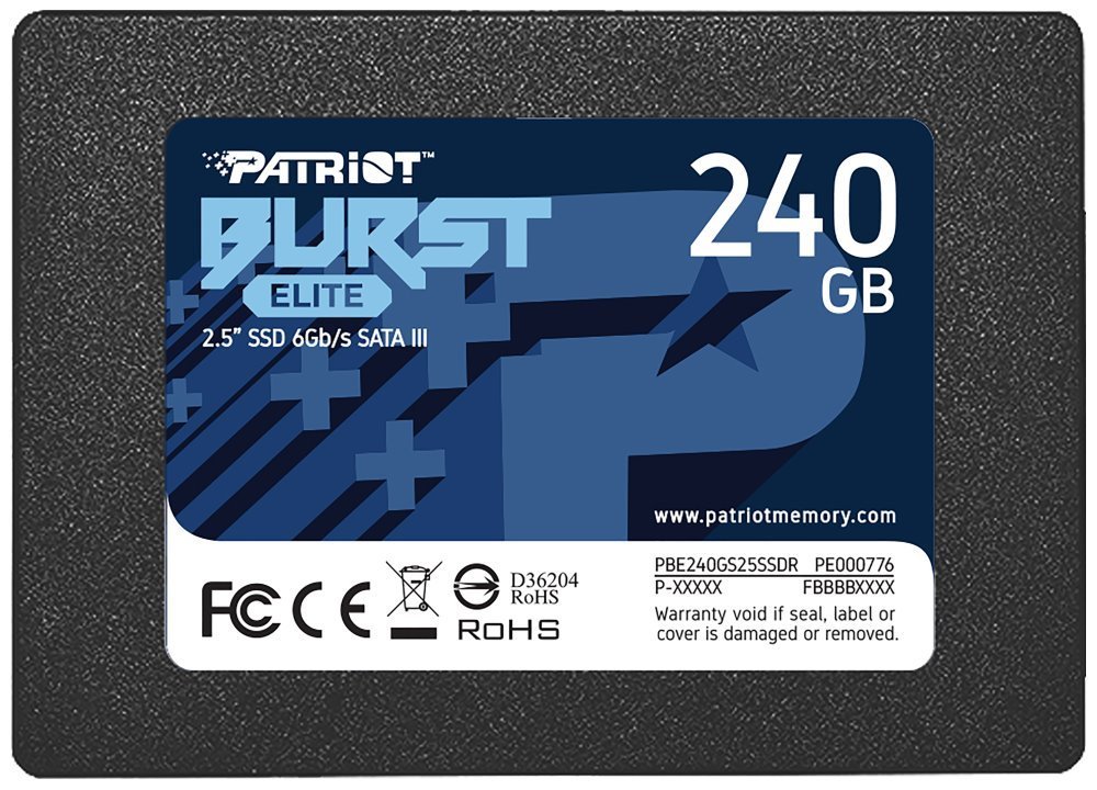 Patriot Burst Elite 2.5" SATA SSD 240GB PBE240GS25SSDR