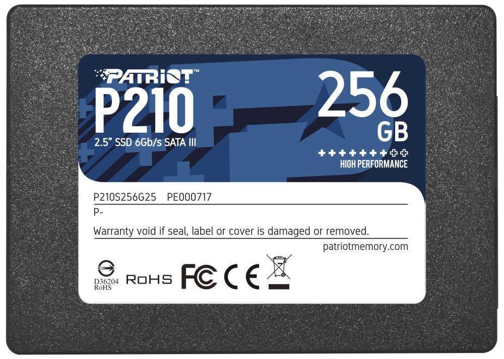 Patriot ssd 256gb p210 p210s256g25 страна производитель