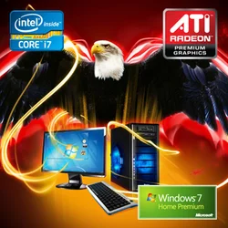 PC BARBONE W EAGLE RS - Intel Core i7 870/8GB/60GB SSD+2TB/ATI HD6850/DVD-RW/Windows 7 Home Premium