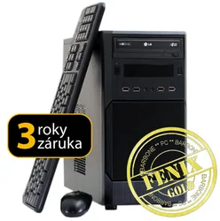 PC BARBONE W FENIX Gold - Intel Pentium G840/6GB/500GB/AMD HD5450 s 1GB/DVDRW/Windows 7 Professional