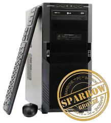 PC BARBONE W SPARROW Bronze - Intel Core i3 2120/4GB/500GB/GTS430 s 1GB/DVDRW/Windows 7 Professional