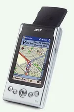 PDA Acer n35, S266MHz + PocketKiM Pro (mapa ČR + 144 měst)
