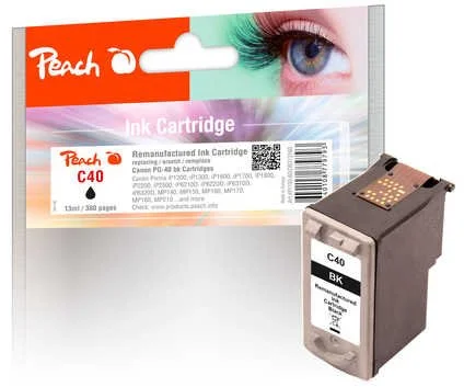 Peach C40 čierna kompatibilná s Canon PG-40 313160