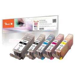Peach Combi Pack s čipem kompatibilní s Canon PGI-520, CLI-521 313555 - Cartridge inkoustové