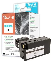 Peach H950XL s čipem černá HC, kompatibilní s HP CN045AE, No. 950XL