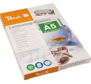 Peach Laminovacia fólia A5, 80mic, 100ks lesk PP580-03