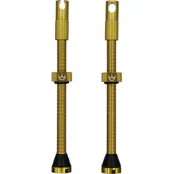 PEATY'S X CHRIS KING (MK2) GOLD TUBELESS VALVES - 80MM 