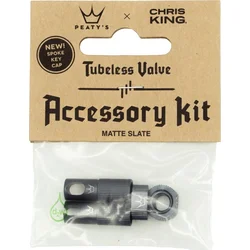 PEATY'S X CHRIS KING (MK2) SLATE TUBELESS VALVES ACCESSORY KIT 