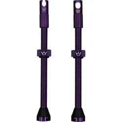 PEATY'S X CHRIS KING (MK2) VIOLET TUBELESS VALVES - 80MM 