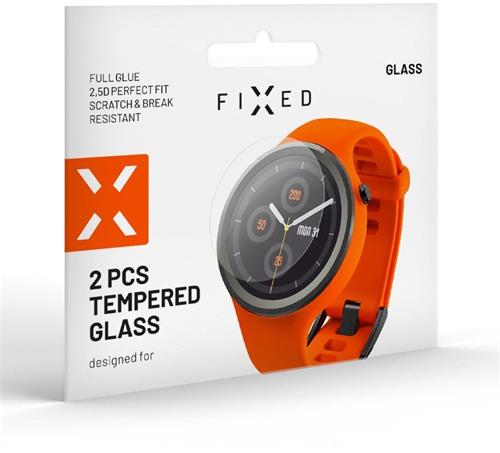 Pevné ochranné tvrdené sklo pre smart hodinky Samsung Galaxy Watch5 40 mm, 2 ks v balení, číre
