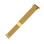 Pevný remienok Mesh Remienok zo sieťoviny z nehrdzavejúcej ocele pre Apple Watch 42/44/45 mm, zlatý