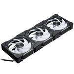 PHANTEKS D30 PWM D-RGB 120mm ventilátor, 3ks, černý