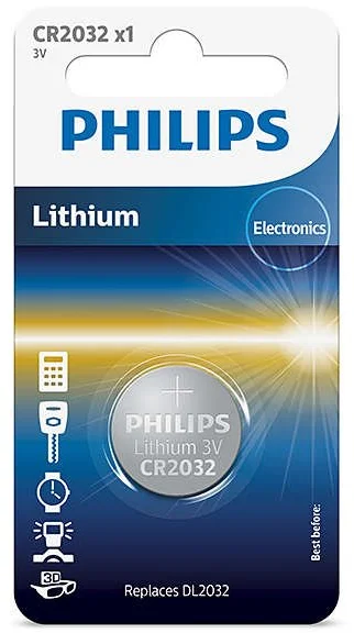 PHILIPS CR2032/01B Minicells Baterie, Lithium