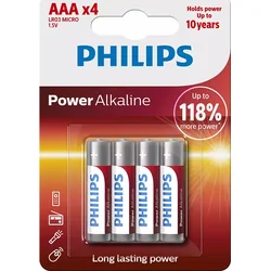PHILIPS LR03P4B/10 AAA Power Alkaline baterie (4ks)