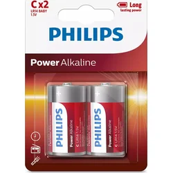 PHILIPS LR14P2B/10 Power Alkaline, C, (2)
