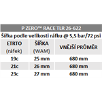 Pirelli P ZERO Race TLR, 26-622, SPEEDCore, 120 tpi, SmartEVO, čierna