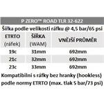 Pirelli P ZERO Road TLR 32-622, TechLINER, 127tpi, čierna