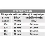 Pirelli P7 Sport, 26-622, TechBELT, 60 tpi, Pro (road), Black