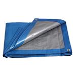 Plachta zakrývací PROFI, 10 x 15 m, modro - stříbrná