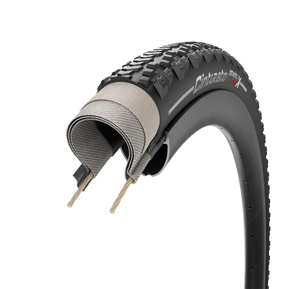 Plášť Pirelli Cinturato™ GRAVEL RC-X, 40 - 622, TechWALL X, 60 tpi, SpeedGRIP, Black