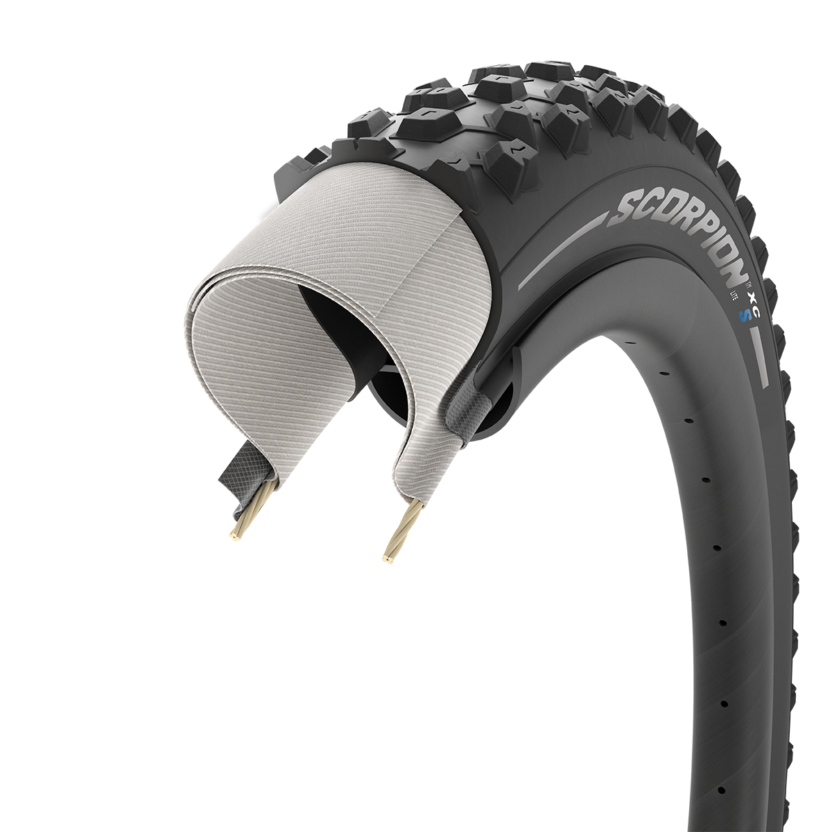 Plášť Pirelli Scorpion XC S, 29 x 2.2, LITE, 120 tpi, SmartGRIP, Black