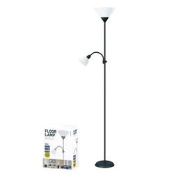 Platinet PFLF066B stojacia lampa E27 + E14, čierna