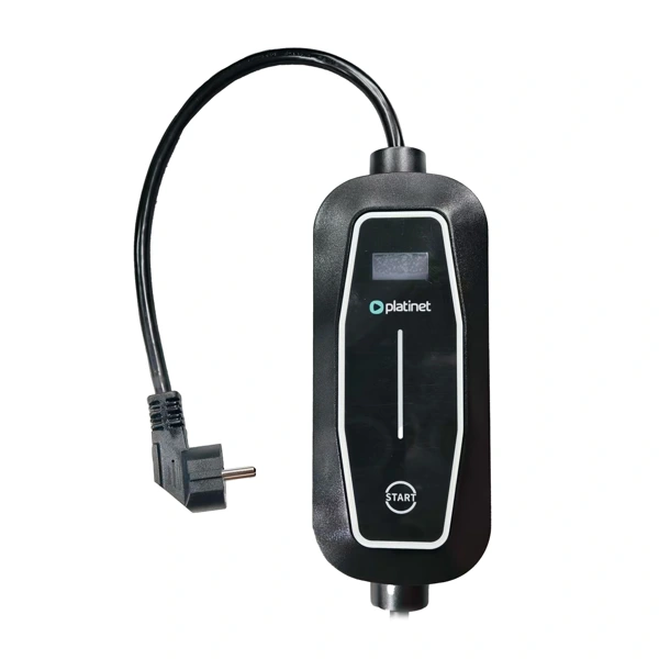 Platinet přenosná EV nabíječka PPC16A37 3,7kW (16A), Schuko / Type 2, délka 5m, černá