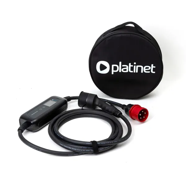 Platinet Smart přenosná EV nabíječka PPCW5M11 11kW (16A), Wi-Fi, CEE 5-pin / Type 2, délka 5m, černá