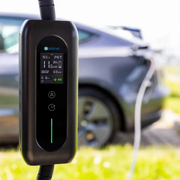 Platinet Smart přenosná EV nabíječka PPCW5M11 11kW (16A), Wi-Fi, CEE 5-pin / Type 2, délka 5m, černá