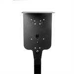 Platinet univerzální stojan se stříškou PEVSTANDUNI pro Wallboxy, pozink, držák kabelu, 130cm, černá