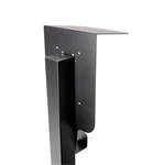 Platinet univerzální stojan se stříškou PEVSTANDUNI pro Wallboxy, pozink, držák kabelu, 130cm, černá