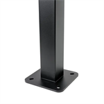Platinet univerzální stojan se stříškou PEVSTANDUNI pro Wallboxy, pozink, držák kabelu, 130cm, černá