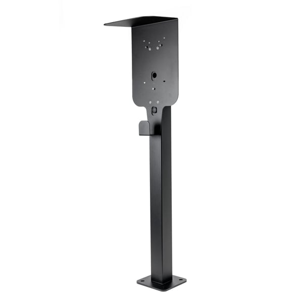 Platinet univerzální stojan se stříškou PEVSTANDUNI pro Wallboxy, pozink, držák kabelu, 130cm, černá