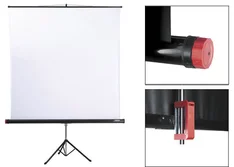 Plátno REFLECTA TRIPOD Lux 155x155cm, čierna zadná strana