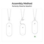 PLAUD Note Pin Lanyard Black - Řemínek na krk, černý