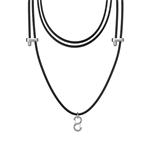 PLAUD Note Pin Lanyard Black - Řemínek na krk, černý