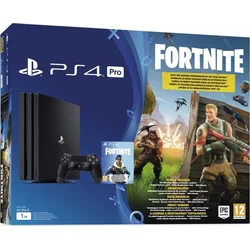 PlayStation 4 Pro 1TB, černá + voucher Fortnite