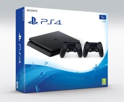 PlayStation 4 Slim 1TB, černá, 2x DualShock 4 v2 (rozbaleno)