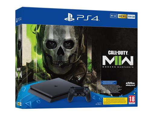 PlayStation 4 Slim 500GB, černá + hra CoD: Modern Warfare 2