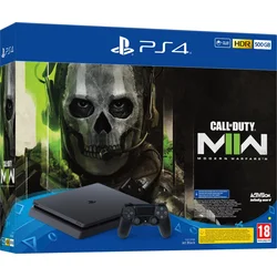 PlayStation 4 Slim 500GB, černá + hra CoD: Modern Warfare 2