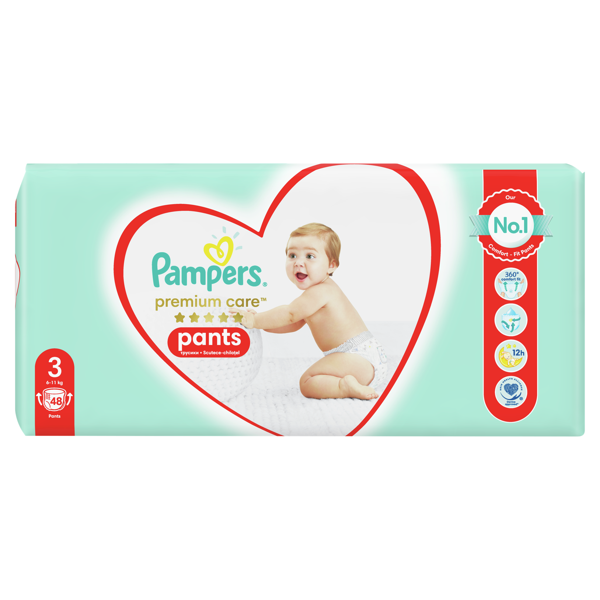 Plienky Pampers Premium Care veľkosť 3, 48 kusov, 6 kg - 11 kg