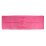 Podložka LIFEFIT YOGA MAT LOTOS DUO, 183x58x0,6cm, růžová