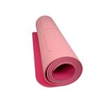 Podložka LIFEFIT YOGA MAT RELAX DUO, 183x58x0,6cm, růžová