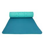 Podložka LIFEFIT YOGA MAT RELAX DUO, 183x58x0,6cm, tyrkysová