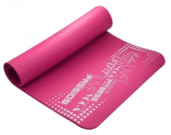 Podložka na jogu LifeFit Exclusive, 100x58x1cm, svetloružová