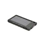 PORT CONNECT Solárna nabíjačka 2 USB, (2,1 1A) Power Bank 8000mAh, čierna