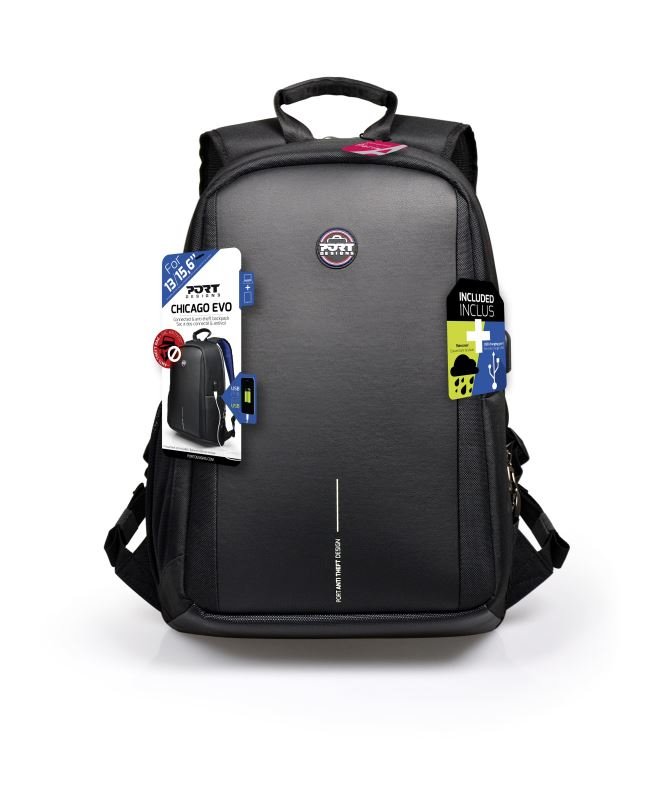 PORT DESIGNS CHICAGO EVO anti theft batoh na 15,6’’ notebook a 10,1" tablet, černý
