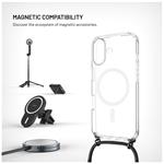 Pouzdro FIXED MagPure Neck s černou šňůrkou na krk pro Apple iPhone 17