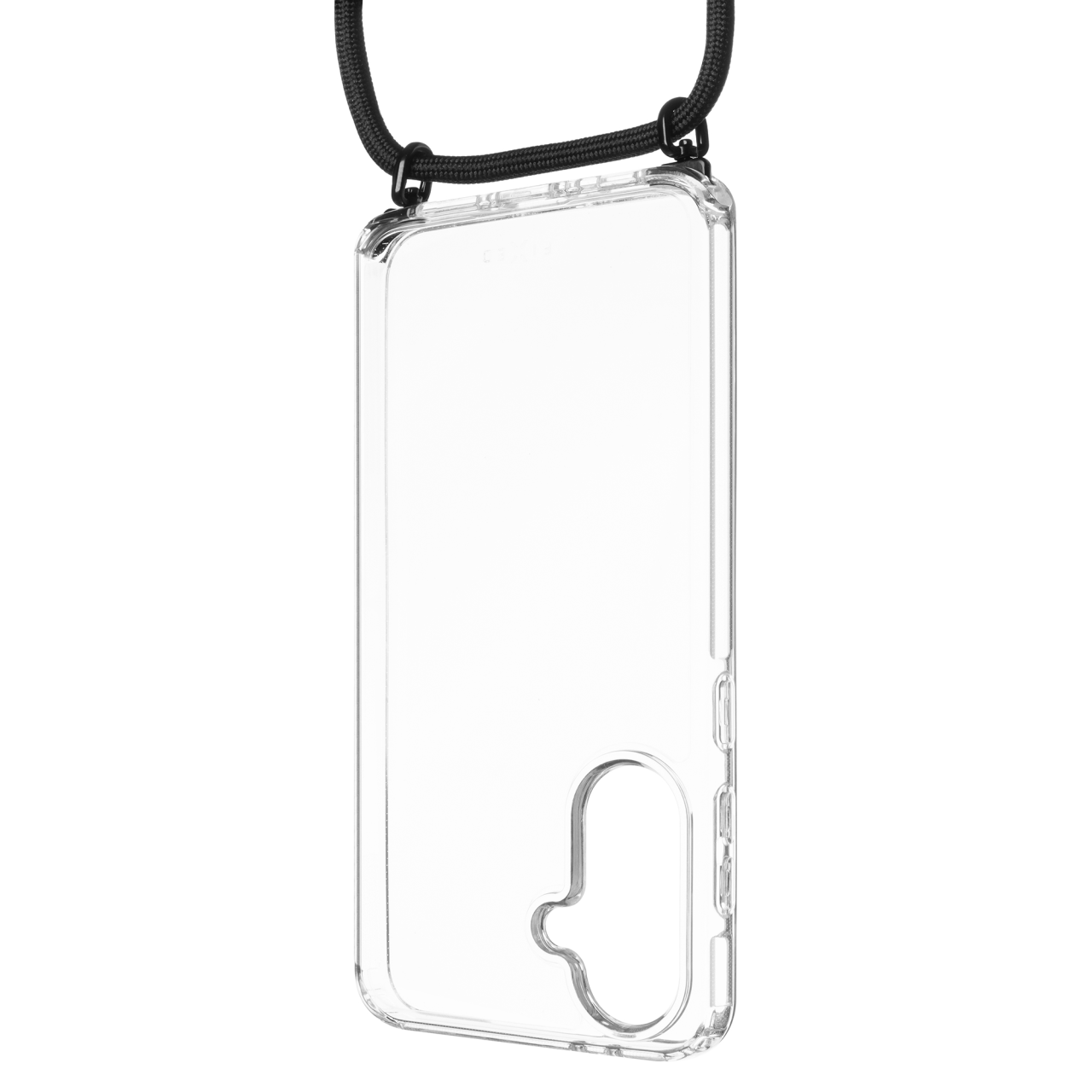 Pouzdro FIXED Pure Neck s černou šňůrkou pro Samsung Galaxy A36 5G/A56 5G
